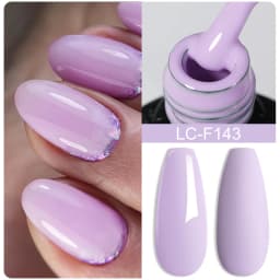 LILYCUTE 7ML Pink Glitter Nail Gel Polish Nude Natural Long Lasting Manicure Soak Off UV LED Nail Art Base Top Coat Gel Varnish