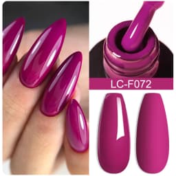 LILYCUTE 7ML Pink Glitter Nail Gel Polish Nude Natural Long Lasting Manicure Soak Off UV LED Nail Art Base Top Coat Gel Varnish