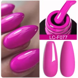 LILYCUTE 7ML Pink Glitter Nail Gel Polish Nude Natural Long Lasting Manicure Soak Off UV LED Nail Art Base Top Coat Gel Varnish