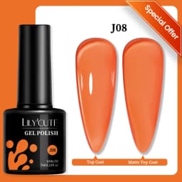 LILYCUTE 7ML Pink Glitter Nail Gel Polish Nude Natural Long Lasting Manicure Soak Off UV LED Nail Art Base Top Coat Gel Varnish