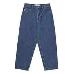 Retro Blue Baggy Skateboard Streetwear BigBoy Embroidery high waisted Jeans Y2K Couples Fashion Basketball Pants Clothing