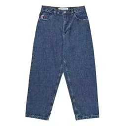 Retro Blue Baggy Skateboard Streetwear BigBoy Embroidery high waisted Jeans Y2K Couples Fashion Basketball Pants Clothing