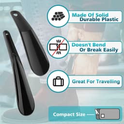 2pcs Plastic Shoe Horn Professional Kids Small Shoehorns Travel Shoe Horn portable lazy Mini Shoe Horns for Men Women shoe spoon