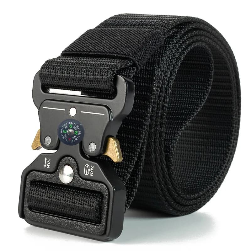 Compass Tactical Belt Quick Release Outdoor Belt Real Nylon Sports Accessories Men And Women Black Plastics Belt