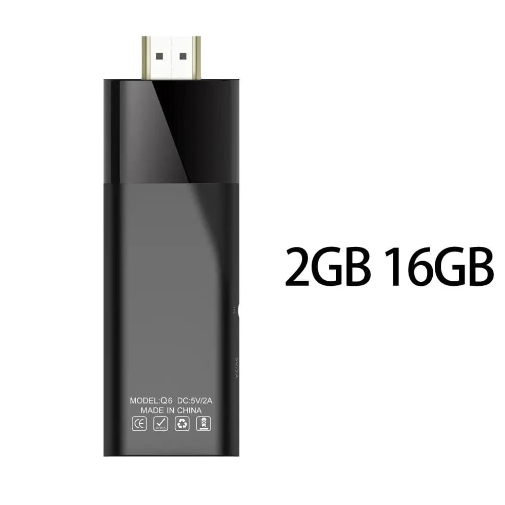 Q6 Android 10 TV Stick HDR Set Top OS 4K 1080P WiFi 6 2.4/5.8G Smart TV Sticks For Google YouTube NETFLIX Network Media Player