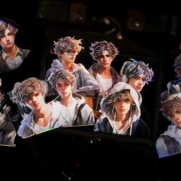 Mr.Paper 10pcs/set Character PET Sticker Pack Retro Teenager Handbook DIY Decoration Material Stickers