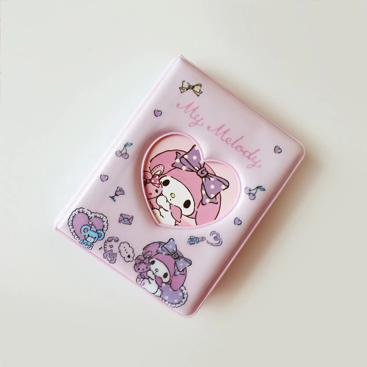 Kawaii Cartoon Hello Kitty Photo Album Anime Kuromi Melody Cinnamoroll 3-Inch Mini Idol Card Collection Card Book