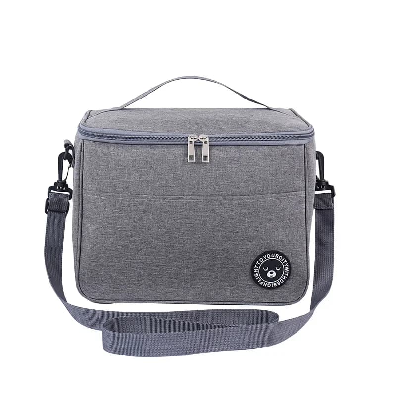 Portable Lunch Bag Food Thermal Box Waterproof Office Cooler Lunchbox With Shoulder Strap Insulated Case
