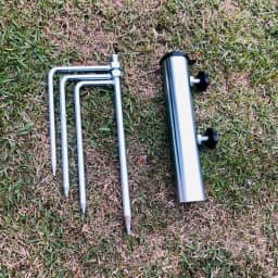 Beach Umbrella Anchor Metal Ground Holder Stand Sand Anchor Outdoor Base Detachable Sturdy Steel Garden Stakes Umbrella Holder