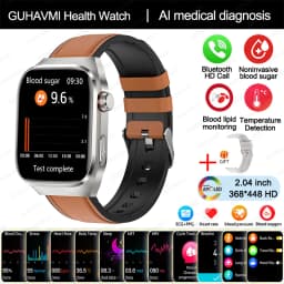 2024 New Uric Acid Blood Fat Smart Watch Men Blood Sugar ECG+PPG  Blood Pressure Bluetooth Call Sports for Xiaomi Health Watch