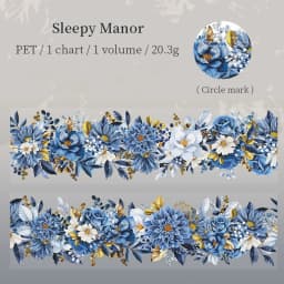 200cm/Roll PET Tape Flowers Four Seasons Series Plant Landscaping Handbook DIY Material Loop Sticker