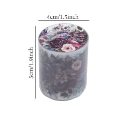 200cm/Roll PET Tape Flowers Four Seasons Series Plant Landscaping Handbook DIY Material Loop Sticker