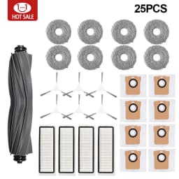 For Xiaomi Robot Vacuum X20 + / X20 Plus Dust Bag Mop Cloth Accessories Main Side Brush Hepa Filter Replacement Parts