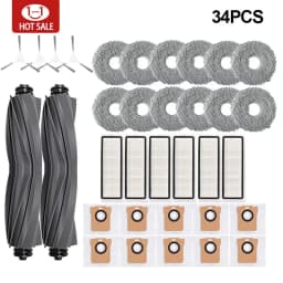 For Xiaomi Robot Vacuum X20 + / X20 Plus Dust Bag Mop Cloth Accessories Main Side Brush Hepa Filter Replacement Parts