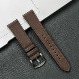 20mm 22mm Leather Strap for Samsung Galaxy Watch 7/6/5/4 40 44mm Gear Band Vintage Bracelet for Xiaomi Redmi Watch 3 Lite/Active