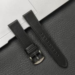 20mm 22mm Leather Strap for Samsung Galaxy Watch 7/6/5/4 40 44mm Gear Band Vintage Bracelet for Xiaomi Redmi Watch 3 Lite/Active