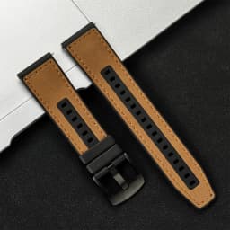 20mm 22mm Leather Strap for Samsung Galaxy Watch 7/6/5/4 40 44mm Gear Band Vintage Bracelet for Xiaomi Redmi Watch 3 Lite/Active