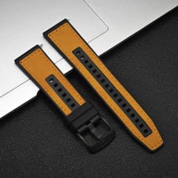 20mm 22mm Leather Strap for Samsung Galaxy Watch 7/6/5/4 40 44mm Gear Band Vintage Bracelet for Xiaomi Redmi Watch 3 Lite/Active