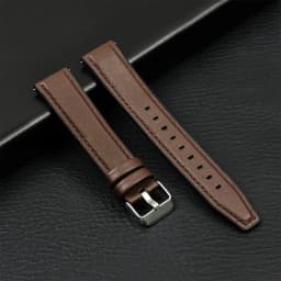 20mm 22mm Leather Strap for Samsung Galaxy Watch 7/6/5/4 40 44mm Gear Band Vintage Bracelet for Xiaomi Redmi Watch 3 Lite/Active