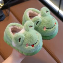 Baby Warm Cotton Shoes Autumn Winter New Boys Girls Cartoon Animal Cotton Slippers Non Slip Comfortable Soft Sole Plush Slippers