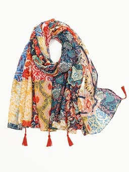 Elegant Floral Printed Hijab Cotton Viscose Tassel Shawl For Woman Fashion Beach Long Scarf Ladies Flower Headscarf 185*100cm