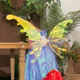 Moving luminous music elf butterfly wings back decoration Indoor/outdoor toy gift No delivery battery