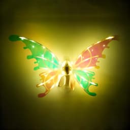 Moving luminous music elf butterfly wings back decoration Indoor/outdoor toy gift No delivery battery