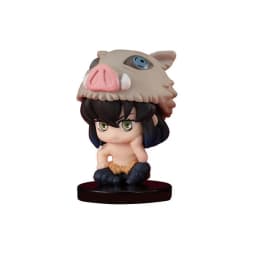 10pcs Set Q Version Demon Slayer Sitting Ghost Doll Tanjiro Nidouzi Inosuke Zenizu Figure Action Figure Movie Model kid Toy Gift