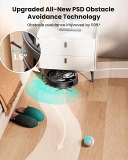 Lefant M320 Robot Vacuum Cleaner with Mopping, Powerful Suction, Visible Dustbin, Quiet, Self-Charging, Works with Alexa