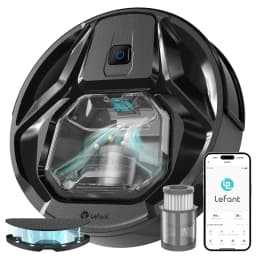 Lefant M320 Robot Vacuum Cleaner with Mopping, Powerful Suction, Visible Dustbin, Quiet, Self-Charging, Works with Alexa