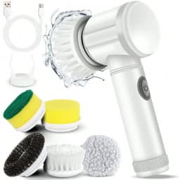Xiaomi Electric Spin Scrubber With 5 Replaceable Brush Heads Power Electric Cleaning Brush Handheld Rechargeable Shower Scrubber