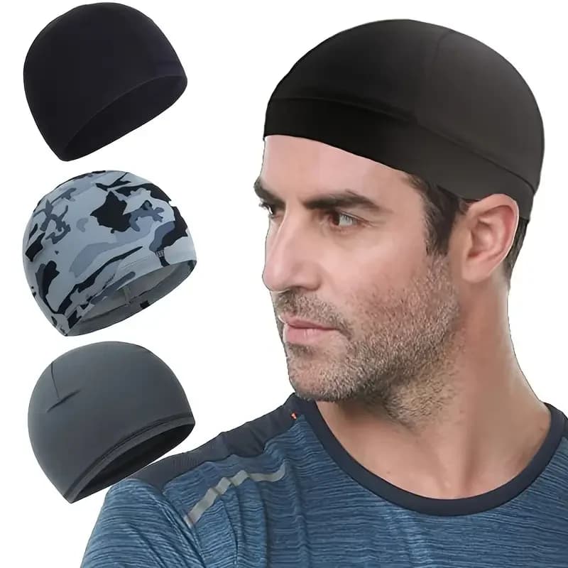 Cooling Skull Cap Helmet Liner Sweat Wicking Cycling Running Hat for Men Women  Cap Quick Dry Anti-UV Sports Hat Cooling Hat