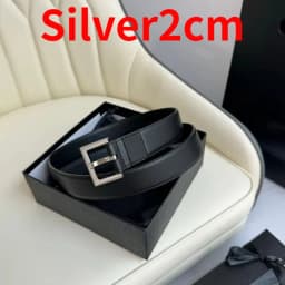 Ladies' belt, casual versatile, fashionable suit, jeans belt, trendy silver buckle belt