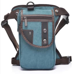Men Waist Fanny Pack Drop Leg Thigh Bag Motorcycle Rider Nylon Canvas Military/Assault Male Cross Body Hip Belt Bum Bags
