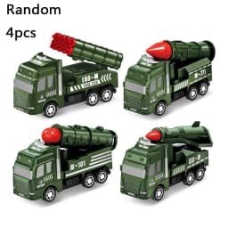 4/6Pcs Mini Inertial Pull Back Engineering Car Set Child Kids Cartoon Toys Birthday Gift