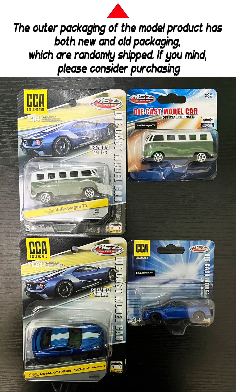 CCA MSZ 1:64 Volkswagen Audi Exquisite hanging model classic car static car model alloy die-casting car model collection gift