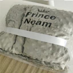 Personalized Baby Blanket with Name for Newborn Boys and Girls Custom Minky Fleece Toddler Crib Stroller Blanket Birthday Gift