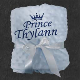 Personalized Baby Blanket with Name for Newborn Boys and Girls Custom Minky Fleece Toddler Crib Stroller Blanket Birthday Gift