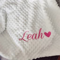 Personalized Baby Blanket with Name for Newborn Boys and Girls Custom Minky Fleece Toddler Crib Stroller Blanket Birthday Gift