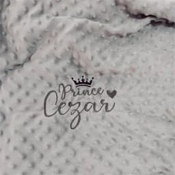 Personalized Baby Blanket with Name for Newborn Boys and Girls Custom Minky Fleece Toddler Crib Stroller Blanket Birthday Gift