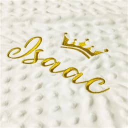 Personalized Baby Blanket with Name for Newborn Boys and Girls Custom Minky Fleece Toddler Crib Stroller Blanket Birthday Gift