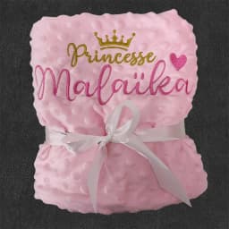 Personalized Baby Blanket with Name for Newborn Boys and Girls Custom Minky Fleece Toddler Crib Stroller Blanket Birthday Gift