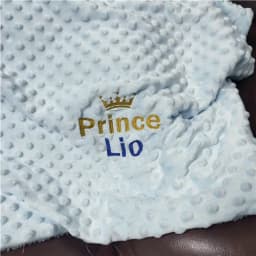 Personalized Baby Blanket with Name for Newborn Boys and Girls Custom Minky Fleece Toddler Crib Stroller Blanket Birthday Gift