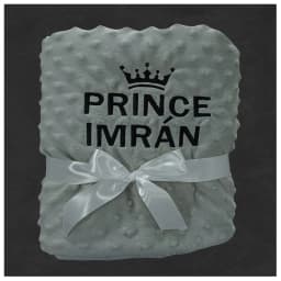 Personalized Baby Blanket with Name for Newborn Boys and Girls Custom Minky Fleece Toddler Crib Stroller Blanket Birthday Gift