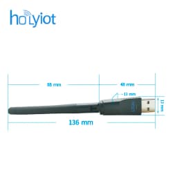Holyiot nRF52840+PA Bluetooth Low Energy Programmable USB Magnetic Suction Reset Serial Receiver Dongle Support DFU