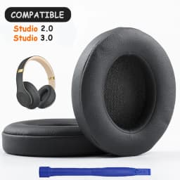KUTOU Earpads For Beats Studio 3 3.0 Ear Pads Studio3 Headphone Replacement Pads Studio2 Ear Cushions Earpads Headset Foam Pad