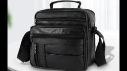 Shoulder Bag Men Small Crossbody Backpack Shoulder Bag with Adjustable Shoulder Straps PU Leather/Oxford Cloth Chest Bag Daypack