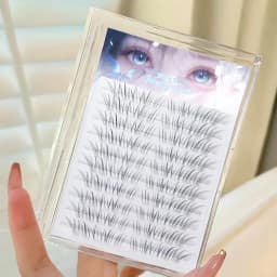 Natural Lash Extensions Individual Cluster Eyelashes Volume Wispy Foxes Style Lashes For Women Makeup Daily Fluffy Lightweight