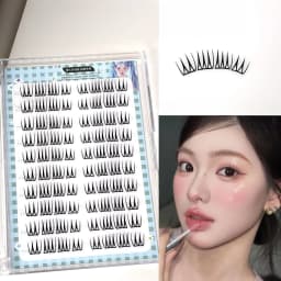 Natural Lash Extensions Individual Cluster Eyelashes Volume Wispy Foxes Style Lashes For Women Makeup Daily Fluffy Lightweight