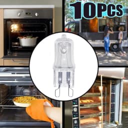 10 Pcs Oven Light Bulbs G9 Halogen High Temperature Light Bulbs Steamer Light 25w 28w 40w 60w Long Life Oven Light Bulbs